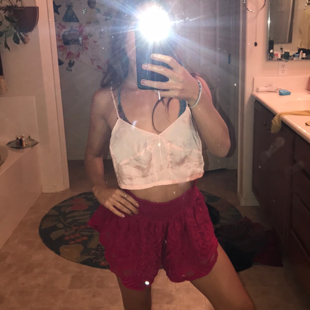 Light pink crop top